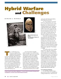 Hybrid Warfare and Challenges