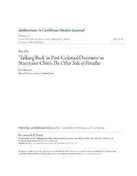 In Post-Colonial Discourse in Staceyann Chin's