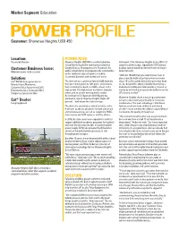 POWER PROFILE Customer: Shawnee Heights USD 450