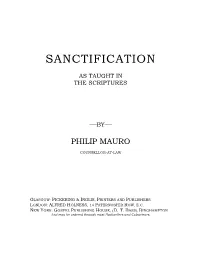Sanctification