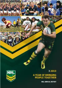 The NRL 2013 Annual Report