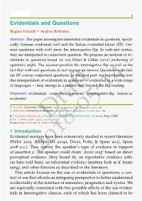 Evidentials and Questions