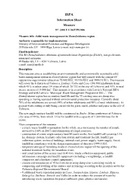 Information Sheet Measure N°: 2001/LV/16/P/PE/006