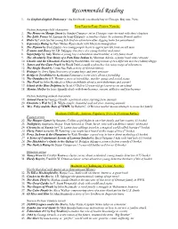 Recommended Reading