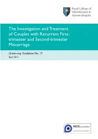 Recurrent Miscarriage
