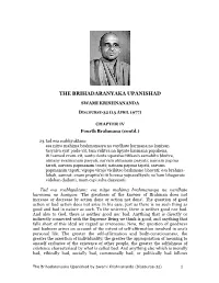 The Brihadaranyaka Upanishad