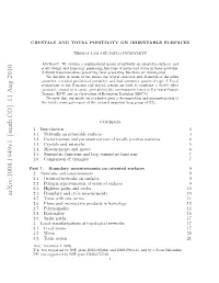 Crystals and Total Positivity on Orientable Surfaces 3