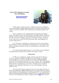 Internet Development in Angola Our Contribution