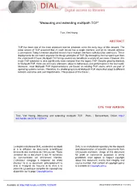 "Measuring and Extending Multipath TCP"