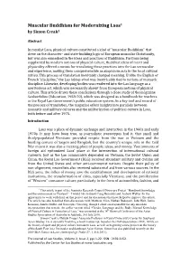 Muscular Buddhism for Modernizing Laos1 by Simon Creak2
