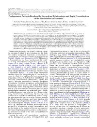 Phylogenomic Analysis Resolves the Interordinal Relationships and Rapid Diversification of the Laurasiatherian Mammals