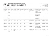 Public Notice &gt;&gt; Licensing and Management System Admin &gt;&gt;