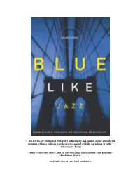 Blue Like Jazz Chapter 1