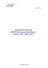 Bor (17) 168 19Th International Roaming BEREC Benchmark Data