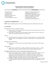 Lipotropics, Statins Pa Summary