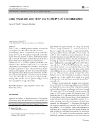 Lung Organoids and Their Use to Study Cell-Cell Interaction