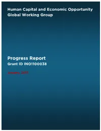 Progress Report Grant ID INO1100038