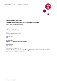 Translating a Wicked Problem: a Strategic Planning Approach to Rural Shrinkage in Denmark