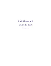 Unit 4 Lesson 1