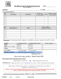 2021 Registration Form