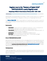DIGITALEUROPE's Yearly Flagship Event