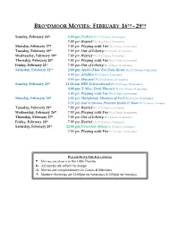 February 16Th - 29Th