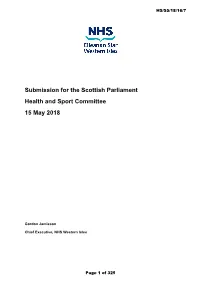 NHS Western Isles Written Submission