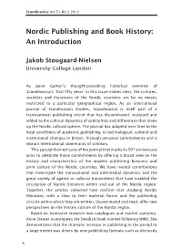 Nordic Publishing and Book History: an Introduction
