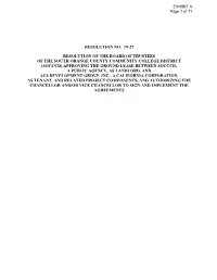 Resolution No. 19-27 Resolution of the Board Of