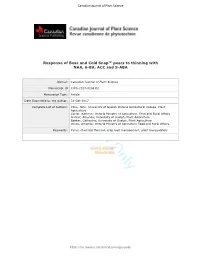 Response of Bosc and Cold Snap™ Pears to Thinning with NAA, 6-BA, ACC and S-ABA