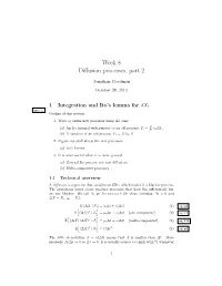 Week 8 Diffusion Processes, Part 2