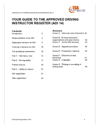 Your Guide to the Approved Driving Instructor Register (Adi 14)