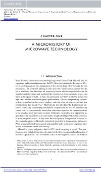 A Microhistory of Microwave Technology