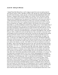Jonah #3 - Getting on Mission