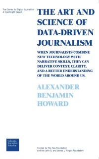 The Art and Science of Data-Driven Journalism