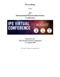 The Compiled IPS 2020 Virtual Conference Proceedings