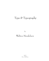 Type & Typography