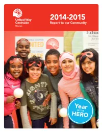 2014-2015 Report to Our Community Message from the Board