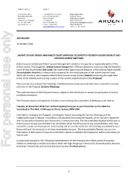 Ardent Leisure Group Securityholder Booklet Corporatisation and Restructure Proposal 10 October 2018