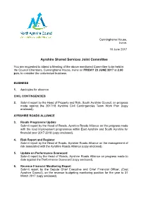 Ayrshire Shared Services Joint Committee