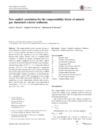 New Explicit Correlation for the Compressibility Factor of Natural Gas: Linearized Z-Factor Isotherms