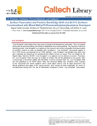 Surface Passivation and Positive Band-Edge Shift of P-Si(111)