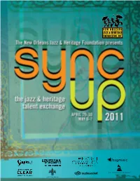 View the 2011 Sync up Program Book