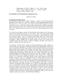 Forthcoming in WOLF, Mark JP (Ed.). Video Game History
