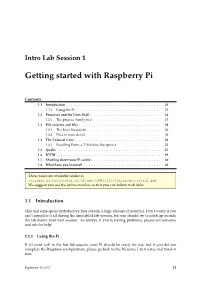 Getting Started with Raspberry Pi