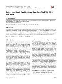 Integrated Web Architecture Based on Web3d, Flex and SSH