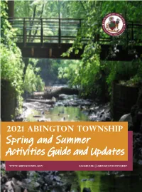 Spring and Summer Activities Guide and Updates