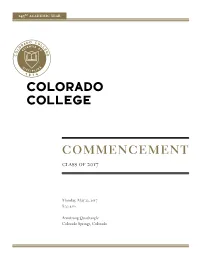 COMMENCEMENT Class of 2017