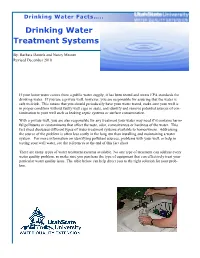 Drinking Water Treatment Systems