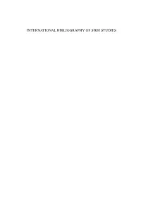 International Bibliography of Sikh Studies International Bibliography of Sikh Studies